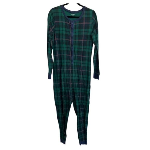 Old Navy Womens Matching Printed Thermal-Knit One-Piece Pajamas size Midium - Picture 2 of 9